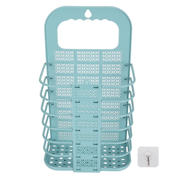 Cesta plegable para verduras y pollos, comedero colgante para gallinas, gallos y frutas, herramienta de alimentación (azul)