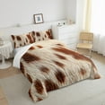 thumbnail image 3 of jejeloiu Rustic Western Farmhouse Bedding Comforter Set,Cow Cattle Hide Twin Comforter Sets,Farm Animal Bedding Set For Kids,Ultra Soft Home Decor,2-Piece, 3 of 8