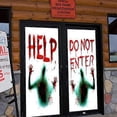 thumbnail image 4 of Pegatinas de Halloween "Ayuda, no entres", calcomanías de pared, mano fantasma sangrienta, decoraciones para fiestas de terror, 4 of 4
