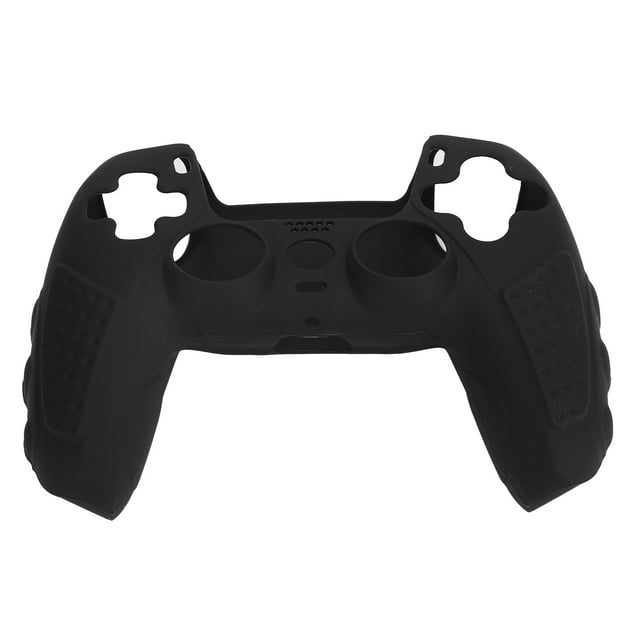 Funda protectora de silicona para mando de juego, resistente a las vibraciones, impermeable y a prueba de polvo, para PS5, color negro