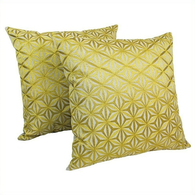 Blazing Needles Indian Throw Pillow in Natural