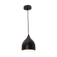 thumbnail image 1 of Lámpara colgante moderna LámparaYa negro mate 1 luz E27 40W, 1 of 5