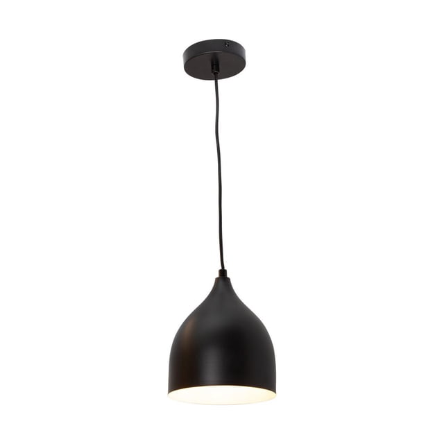 Lámpara colgante moderna LámparaYa negro mate 1 luz E27 40W