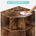 thumbnail image 6 of Hironpal Rustic Brown Corner Cabinet with USB Ports and Outlets - Wooden Cubby Corner Bookshelf for Small Spaces - 9 Cube Organization Storage - Ideal for Bedroom, Living Room, and Office, 6 of 9