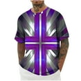 thumbnail image 2 of WAENQINLA T-Shirts Graphiques 3D pour Hommes Mode Croix Imprimée Décontractée Manches Courtes Tee Léger Col Rond Muscle Shirt, 2 of 4