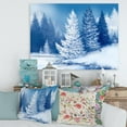 thumbnail image 1 of Designart Dreamlike Spruce Forest With Snow Covered Trees Canvas Wall Art, 1 of 4