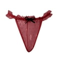 thumbnail image 5 of Gibobby Ropa interior de encaje sexy Tangas sexis para mujer, ropa interior de mujer, bragas de Bikini Hipster de tiro bajo, bragas sexis de G(Vino,M), 5 of 5