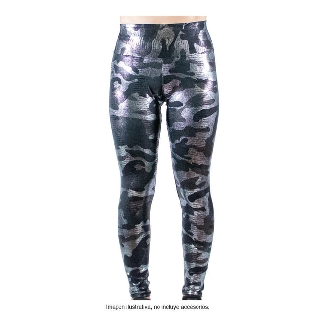 Leggins Deportivo Fit Pants Co. NIP Unitalla Acabado Metálico Negro