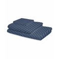 thumbnail image 2 of Navy Blue Geometric Towel Set of 3, Soft Microfiber Bath Towels, Hand Towel, Washcloths, Modern Pure Color Abstract Striped Quick-Dry Absorbent Towels for Bathroom Kitchen Hotel Beach Gym Spa, 2 of 7