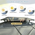 thumbnail image 4 of 10'x12' Hardtop Gazebo, Aluminum Frame Permanent Pavilion with Curtains and Netting, Outdoor Polycarbonate Double Roof Canopy, Designed for Garden, Lawns, Patio, Grey, 4 of 9
