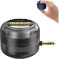 thumbnail image 1 of Mini Portable Speaker Portable 5X Speaker Amplifier–Plug & Play for Music/Calls, for Smartphone Tablet Notebook (Black,3.5MM Interface), 1 of 10