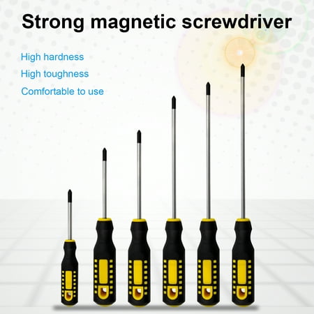 

Enjoymall 3-10 inch High Hardness Cross Screwdriver Magnetic Non-slip Hardware Cross Screw Driver for Home