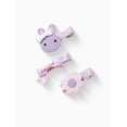 thumbnail image 3 of Way to Celebrate Easter Bunny Bow Flower Hair Clips, 3 Pieces, 3 of 4