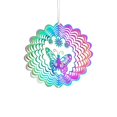 thumbnail image 2 of Isvgxsz Hanging Wind Spinners Outdoor, 3D Stainless Steel Laser Cut Wind Sculptures, Metal Kinetic Wind Catchers & Spinners for Window Indoor Garden Decor Yard Art (Purple), 2 of 6