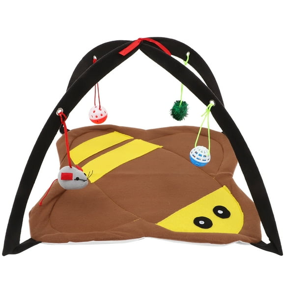 KAKOWELY Tienda de campaña para mascotas de interior, lugar para dormir para mascotas, tienda plegable para mascotas, cómodo nido para gatos con juguete