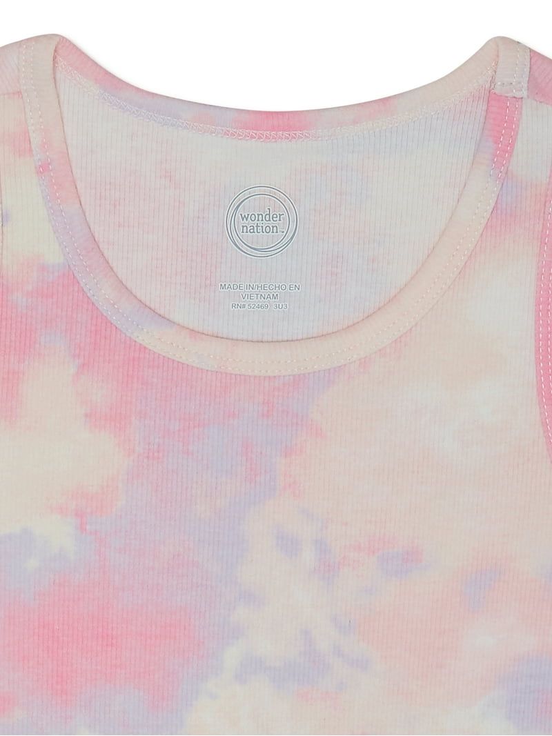 Wonder Nation Girls Tank Tops - 6-Pack, Sizes 4-18 - Walmart.com