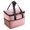 A006- Pink, variant on Large Insulated Lunch Bag, Cooler Lunch Bag, Adult Lunch Bag, Lunch Tote Bag for Women, 9X8X8 Inch Portable Zippered Thermal Carrier with External Mesh Pocket for Work, Travel and