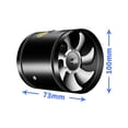 thumbnail image 1 of Round Inline Booster Duct Fan Exhaust Ventilation Fan with Low, 1 of 5