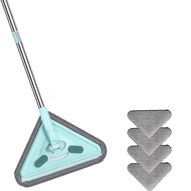 Multifunctional Mop, 360° Rotatable and Adjustable Cleaning Mop, Wet and Dry Triangle