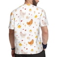 thumbnail image 2 of Wukai Funny Chicken Print Men's Short-Sleeved Mesh T-Shirt,Quick-Dry Short Sleeve Workout T-Shirt-6X-Large, 2 of 8