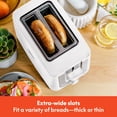 thumbnail image 4 of BELLA tostador de 2 rebanadas con apagado automático, ranuras extra anchas y bandeja extraíble para migas y función de cancelación, descongelación y recalentamiento, pan tostado, bagel y gofre, color, 4 of 5