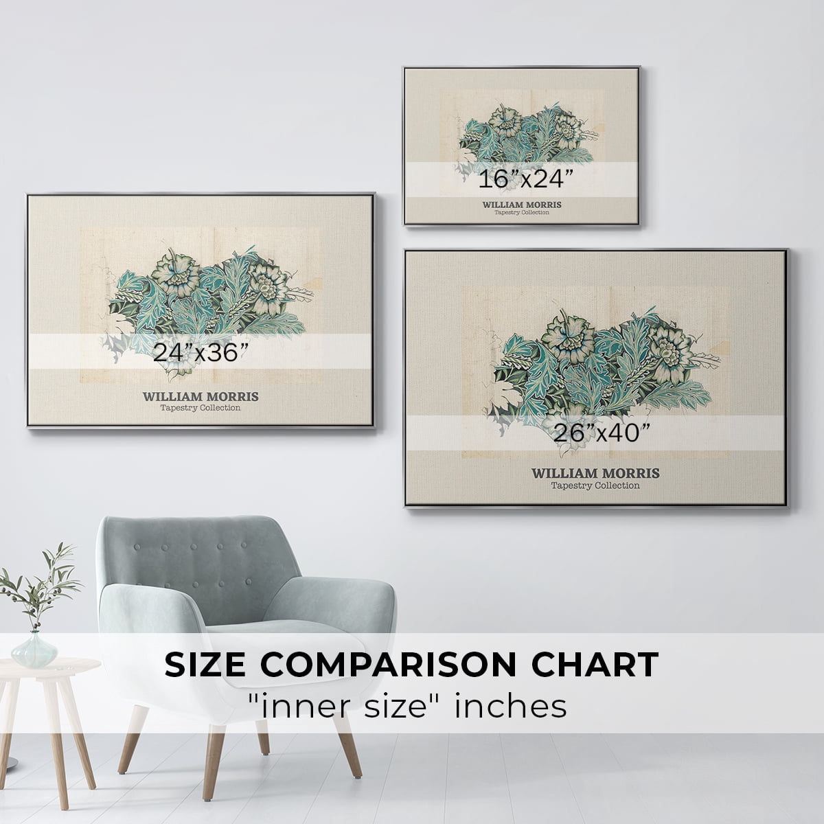 Vintage Abstract Print-XXXIX Framed in Silver Wood Gallery Wrapped Canvas 27 in. x 41 in.