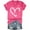 Hot Pink, variant on ALLLIST Women's Tops Plus Size Going Out V Neck Short Sleeve Tee Shirts Trendy Black Love Heart Blouse for Women