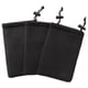 thumbnail image 1 of uxcell Nylon Mesh Drawstring Bag, 5 x 3.5 Inch Small Storage Pouch String Bags for Mini Stuff MP3 Charger Earphone Key, 3pcs Travel Kit Organizer for Lipstick Cosmetic Jewelry, Black, 1 of 6