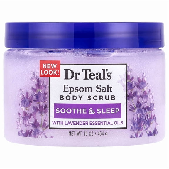 Dr. Teal's by Dr. Teal's Epsom Salt Body Scrub - Exfoliate & Renew with Lavender --454g/16oz