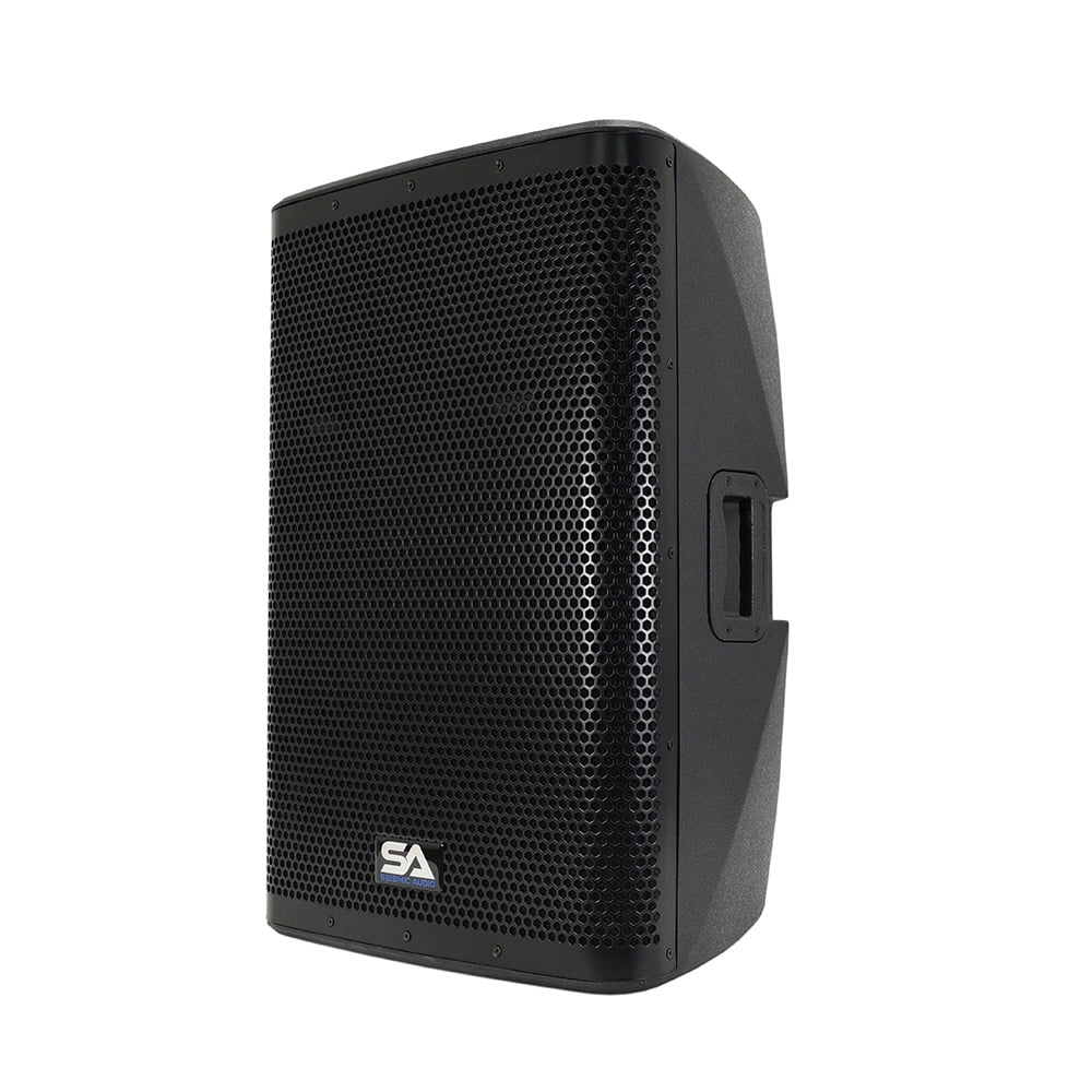 Seismic Audio - Fury-15 - Pair of Powered 15 Inch 1000 Watt PA /DJ Loudspeakers with DSP, Built in Bluetooth, Mixer & Class D Amplifier
