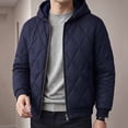 thumbnail image 6 of Mens Winter Jackets Zip Up Hooded Jackets Casual Jacket Men Coat Navy S, 6 of 7