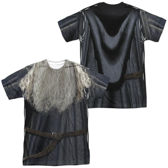 Lord Of The Rings - Galdalf The Grey Costume (Front/Back Print) - Short Sleeve Shirt - X-Large