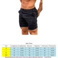 thumbnail image 3 of Greeniant Hombres Fitness Culturismo Gimnasios Joggers Pantalones cortos Pantalones de chándal Pantalones para correr Uniforme atlético negro con oro rosa SG Greeniant FS7572-07, 3 of 5