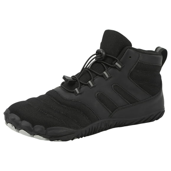 WEAIXIMIUNG Black Sneakers for Men Size 13 Wide Men Sports Shoes Fashionable New Pattern and Solid Color Outdoor Quick Drying Hiking Shoes Thick Soled Hiking Shoes Comfortable Casual Elastic Bands