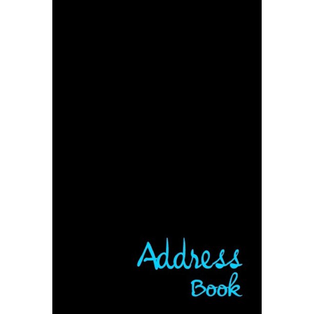 Address Book Black Edition. Address Book Glossy And Soft Cover, Large
