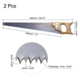 thumbnail image 2 of Uxcell 17" Professional Hand Panel Saw D-shaped Wood Handle for Gardening Wood Cutting,2Pcs, 2 of 6