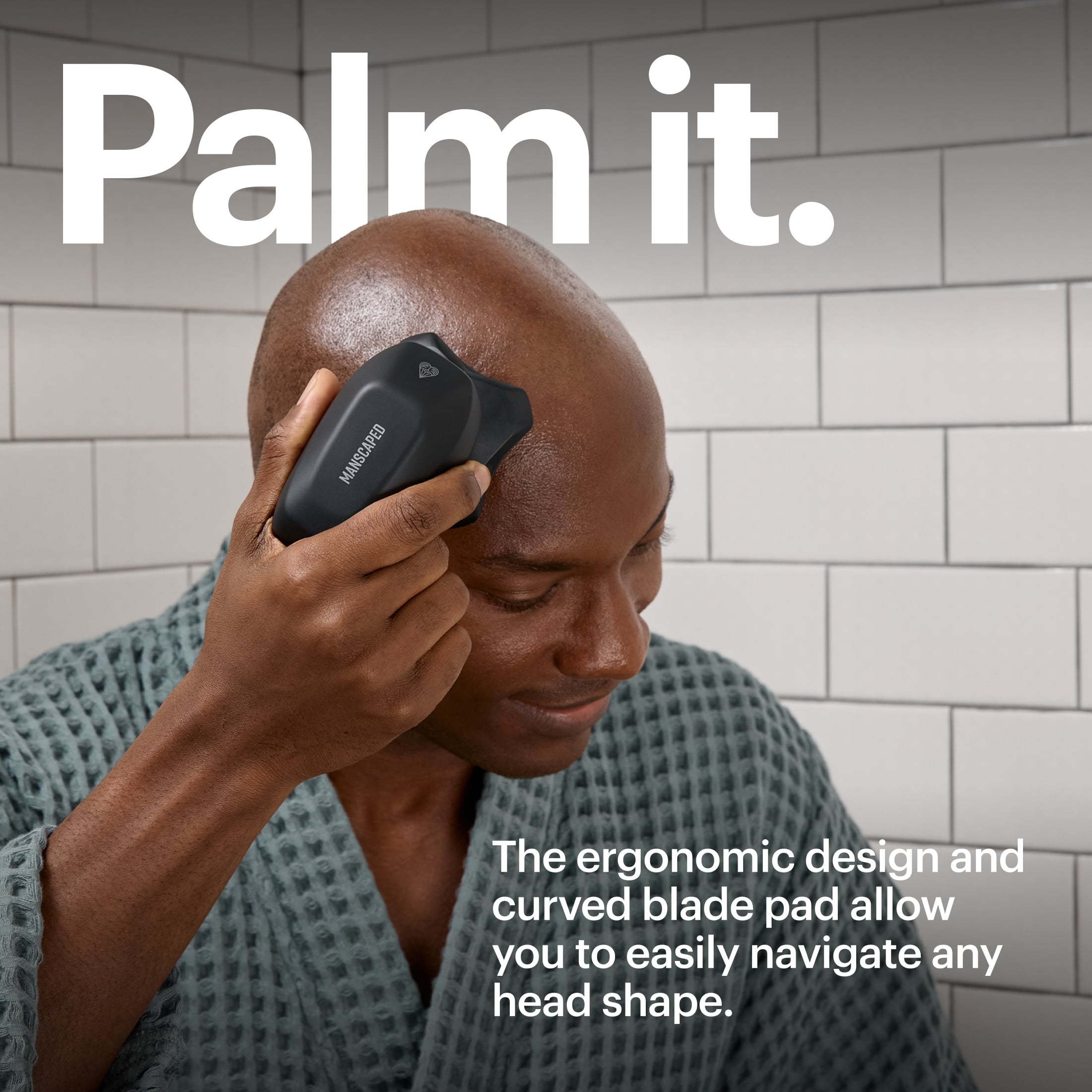 The Dome Shaver Plus Precision Pack MANSCAPED , Rasoir électrique pour la tête, Tondeuse Wet/Dry pour le crâne avec Power Shave Gel MANSCAPED RASOIR POUR TETE