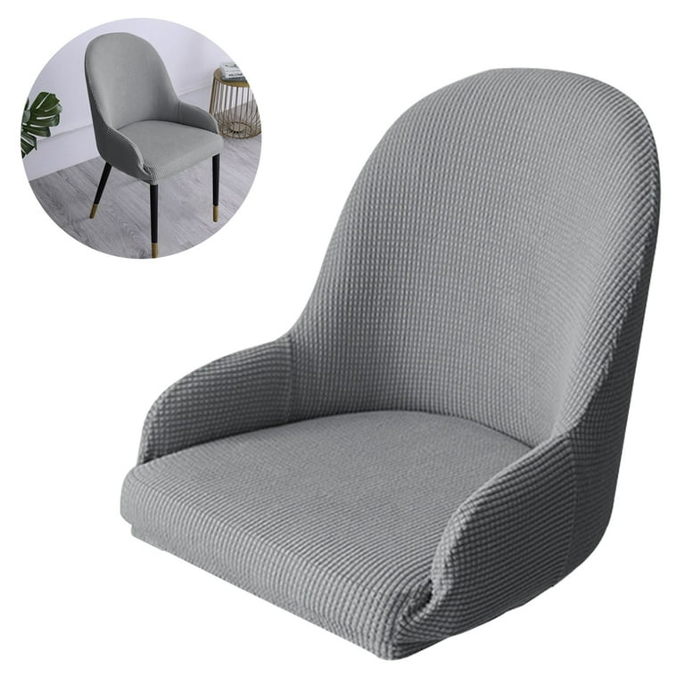 Stretch Fit Dining Chair Covers Reusable Washable Soft Spandex Sloping Armchair Cover Curved Home Dining Chair Cover Dining Table Chair Cover