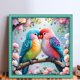 thumbnail image 2 of Kit Punto Cruz Con Pájaros Hilo Algodón Ecológico Bordado 11CT 40x40cm, 2 of 9
