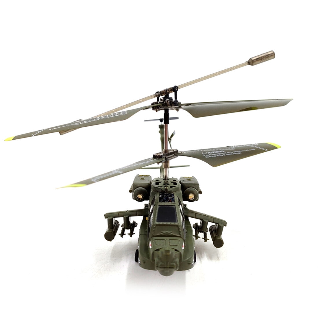 S109H Apache RC Helicopter Model with Gyro Stabilizer, 2.4GHz 3CH Dual-Prop Airplane with Night Lights, One-Key Takeoff, Return & Hover, RTF Aircraft for RC Hobbyists