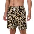 thumbnail image 2 of Gaeub Leopard Print Mens Swim Trunks Stretch Beach Shorts Quick Dry for Men Swim Shorts Swimwear with Pockets- 3X-Large, 2 of 9