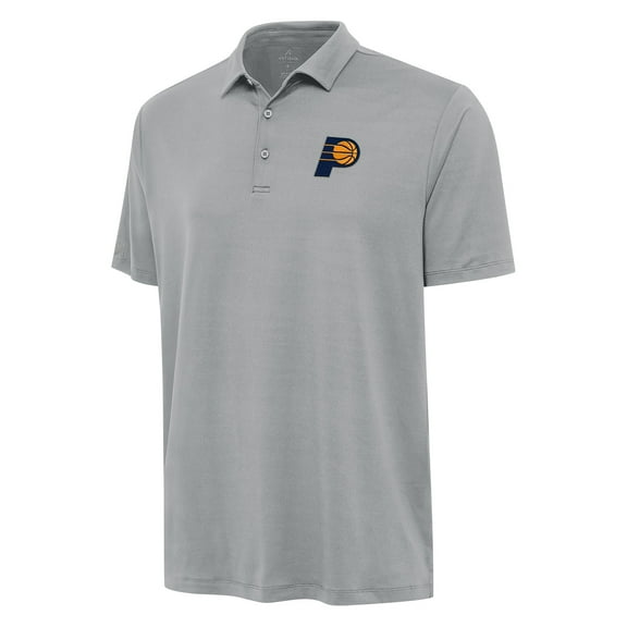 Men's Antigua Gray Indiana Pacers Reprocess Polo
