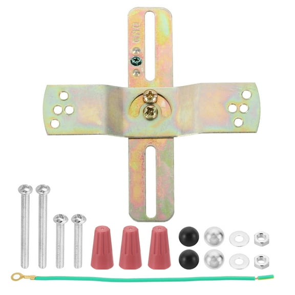 Uxcell 4" Light Crossbar 1 Set Cross-Shaped Mounting Bracket 180 Rotation Universal Light Fixture