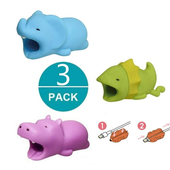 3-Pack Phone Cable Chomper Multi
