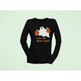 thumbnail image 5 of Old Glory Womens Halloween Ghost Sheet Faced Long Sleeve Graphic T Shirt, 5 of 6