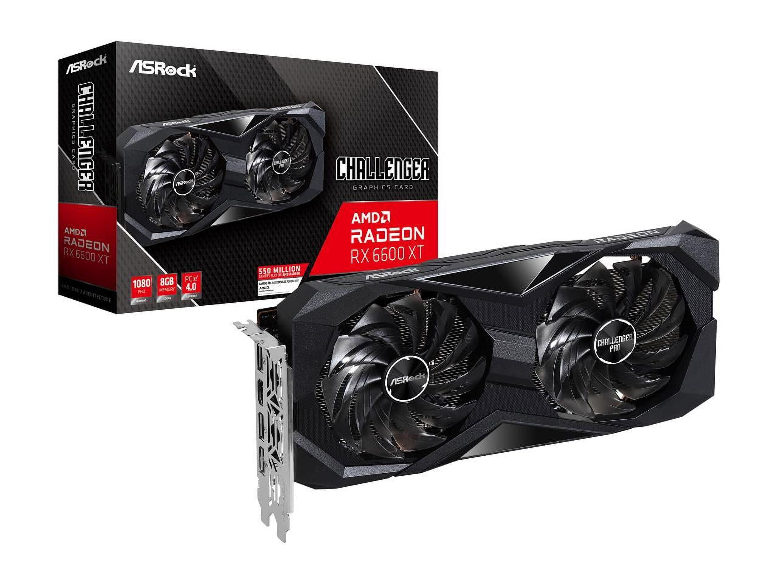 ASRock Challenger D Radeon RX 6600 XT 8GB GDDR6 PCI Express 4.0 Video Card RX6600XT CLD 8GO