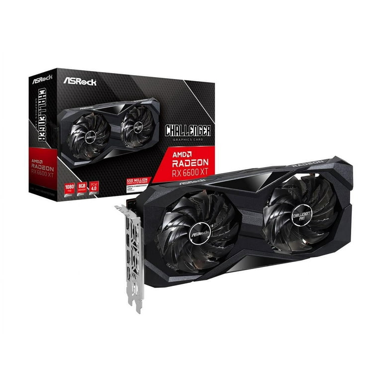 ASRock Challenger D Radeon RX 6600 XT 8GB GDDR6 PCI Express 4.0 Gaming  Graphics Card for Desktop PC - Walmart.com