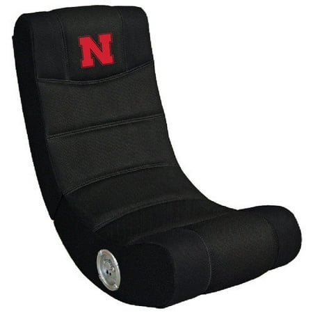 UNIVERSITY OF NEBRASKA Corn Huskers Video Game Chair with Blue Tooth