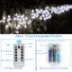 thumbnail image 4 of Columna de iluminación exterior de 12 m, cortina exterior de iluminación de 100 LED, decoración interior, iluminación navideña, control remoto, boda, ventana, balcón, fiesta en el jardín, 4 of 6