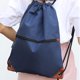 thumbnail image 4 of Soidarity con cordón Impermeable Correa ajustable para el hombro Entrenamiento al aire libre Camping Almacenamiento Bolsa deportiva Ropa Deportiva, Zapatos Azul oscuro, 4 of 6
